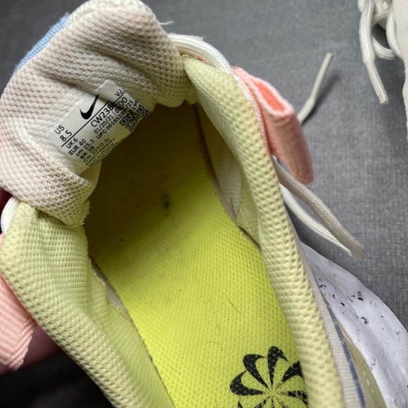 Nike Womens Crater Impact CW2386 Light Cream Summit White Pink Blue Size 8.5 - Picture 7 of 8